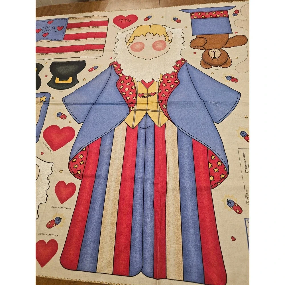 Daisy Kingdom Fabric #3691 Johnny Rocket Door Panel USA Patriotic New Uncut 1998
